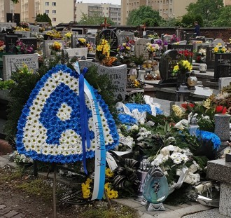 Kibice Ruchu Chorzów pożegnali żonę legendarnego Gerarda Cieślika