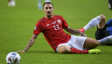 Nika Kacharava podczas meczu reprezentacji Gruzji
