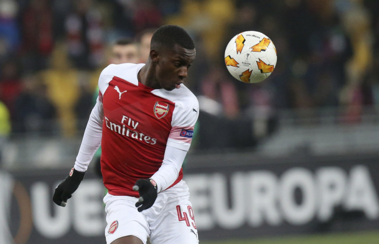 nketiah arsenal leicester