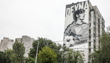 Nowy Mural przedstawiający Kazimierza Deynę