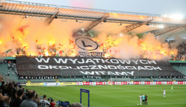 Oprawa Legionistów po powrocie na trybuny