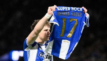 Osakr Pietuszewski po zdobyciu swojego pierwszego gola dla FC Porto