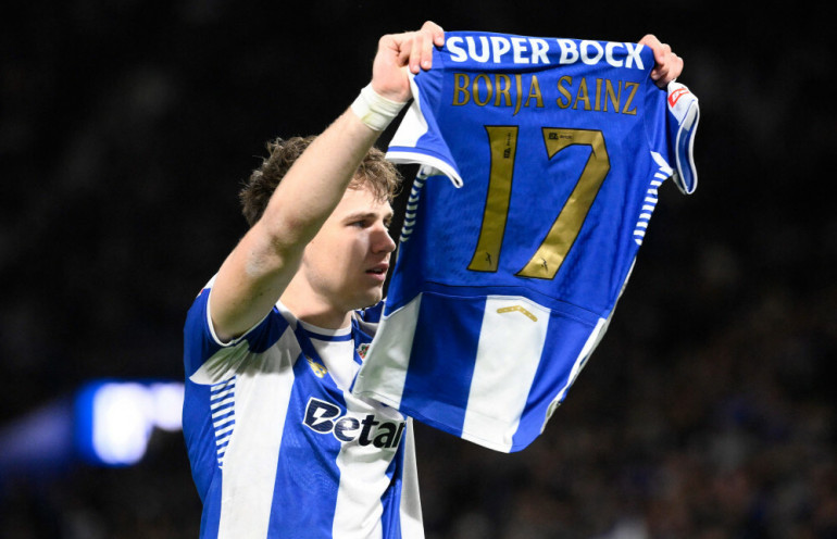 Osakr Pietuszewski po zdobyciu swojego pierwszego gola dla FC Porto