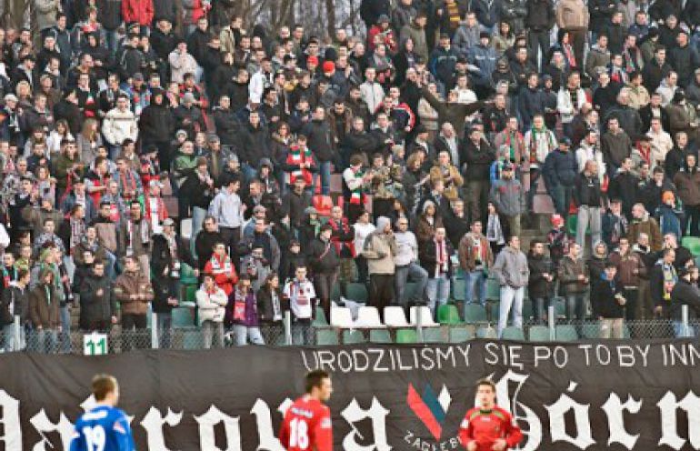 Pacyfikacja kibiców Zagłębia w Zabrzu