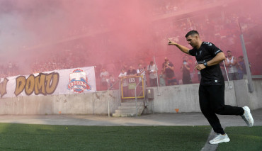 Powitanie Lukasa Podolskiego na stadionie Górnika Zabrze