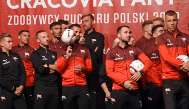 Prezentacja Pucharu Polski 2020 zdobytego przez Cracovię