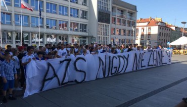 Protest kibiców AZS-u Koszalin