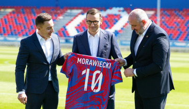 Raków Częstochowa stadion Mateusz Morawiecki
