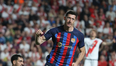 Robert Lewandowski bramka Rayo Vallecano
