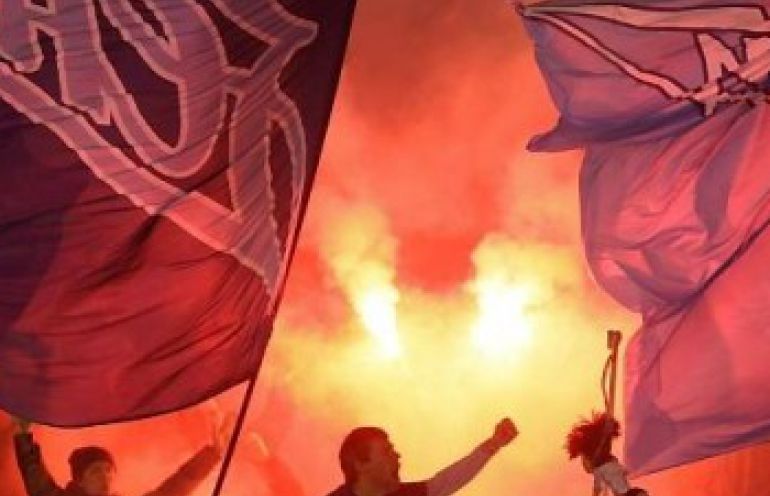 Rosjanie spalili niemiecką flagę