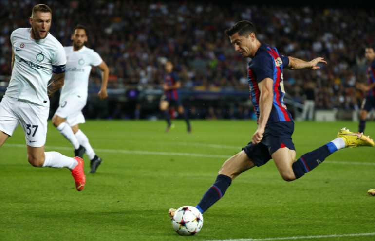 Sam Lewy to za mało – Barcelona o krok od odpadnięcia z Ligi Mistrzów! 