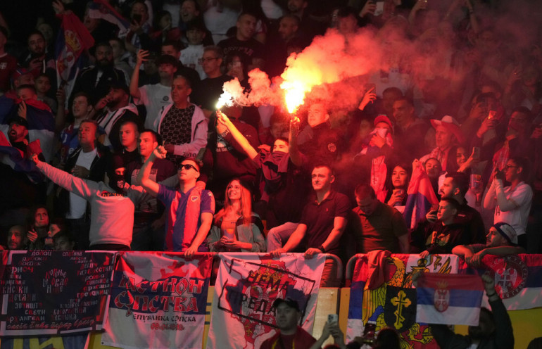 serbia kibice vs austria