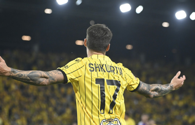 shkurin podczas meczu ligowego gieksy