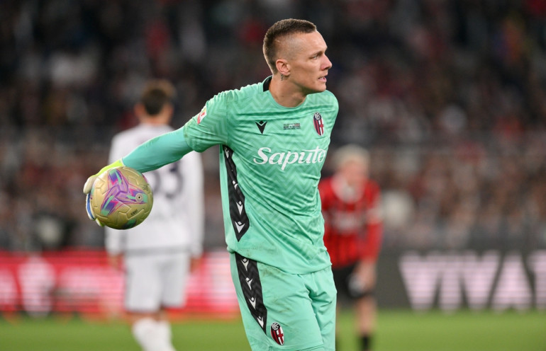 skorupski podczas meczu na stadio olimpico