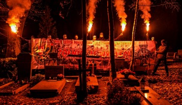 Śląscy kibice oddali hołd Bohaterom z WiN