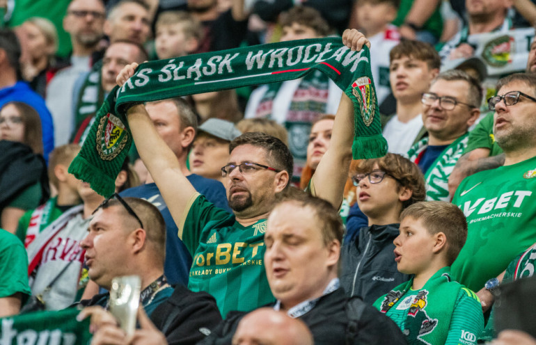 Śląsk Wrocław - kibice.