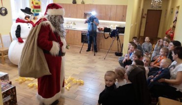 Świąteczna wizyta kibiców Śląska Wrocław w Domu Dziecka