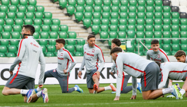 trening reprezentacji przed meczem z albanią