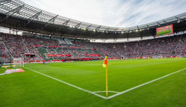 ujecie na stadion tarczynski arena podczas starcia polska-ukraina