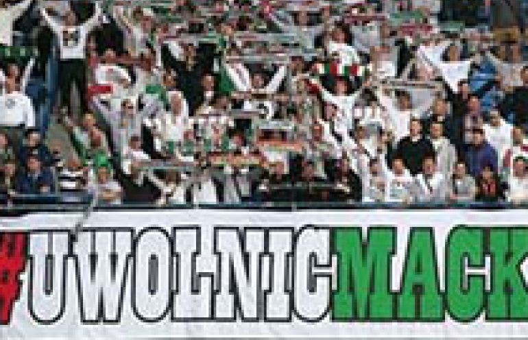 #UwolnićMaćka - podziękowania od kibiców Legii