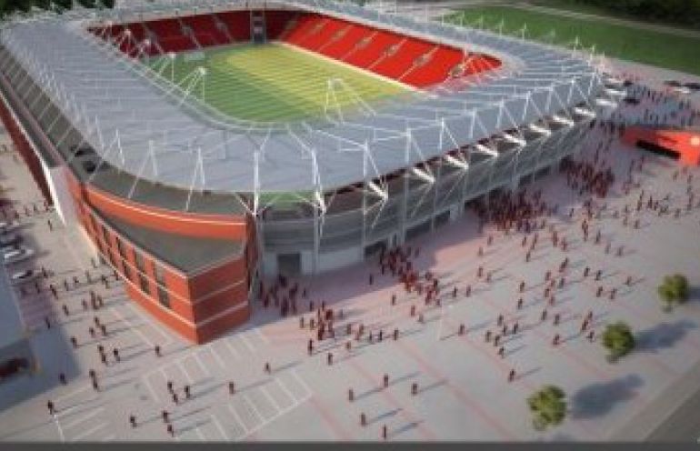 Widzewiacy zwiedzali nowy stadion