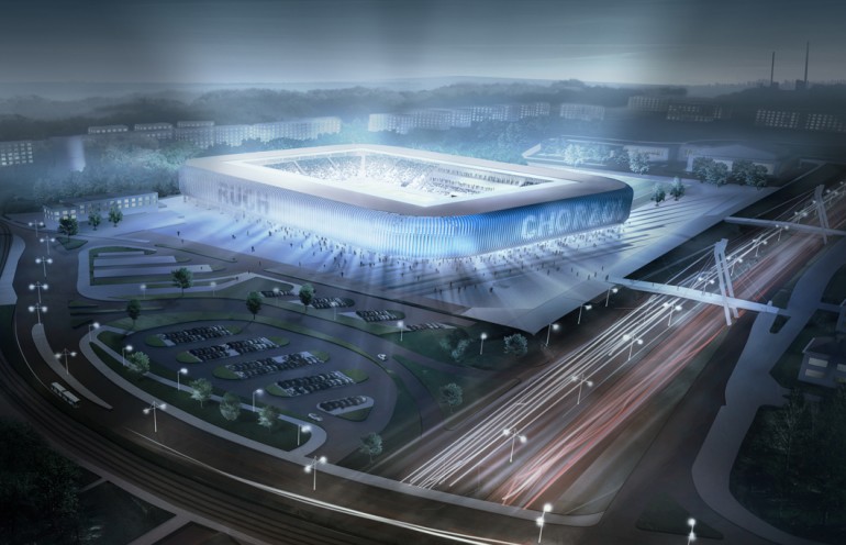 Wizualizacja stadionu Ruchu Chorzów