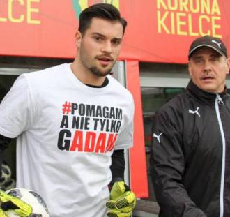 Korona Kielce wspiera chorego kibica